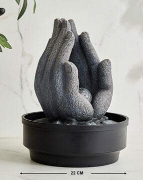 home centre Modern Polyresin Buddha in Palm Water Fountain-picture-46