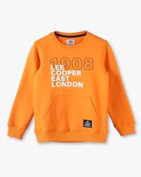 lee cooper Boys Typographic Print Regular Fit Sweatshirt-picture-26