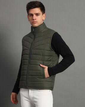 alpha tribe Men Quilted Regular Fit Puffer Jacket-picture-27