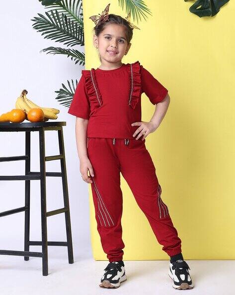 Baawri Girls Cotton Pants with Top