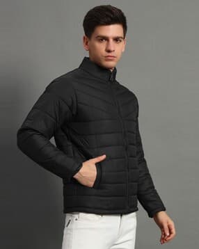 alpha tribe Men Quilted Regular Fit Puffer Jacket-picture-15