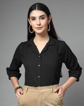 style quotient Women Regular Fit Shirt with Spread Collar-picture-13