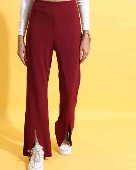 Tokyo Talkies Women Relaxed Fit Flat-Front Trousers