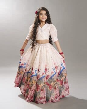bitiya by bhama Girls Abstract Lehenga with Choli-picture-13