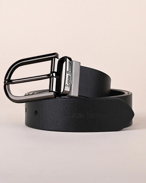 9698 Men\'s Stitch Reversible Belt (black/white Nike Edge Stitch Leather Belt Reversible Mens Black/White  main image 3