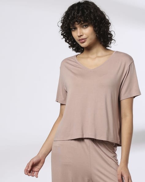 andmary 』Ruth velour tops Andmary Ruth velour tops beige