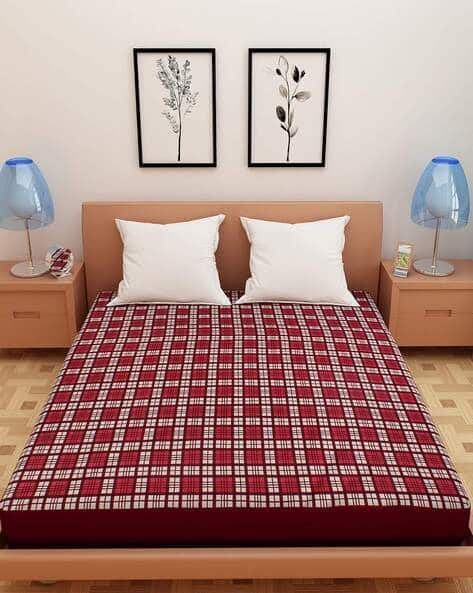Dream Care Checked Waterproof Fitted King-Size Mattress Protector