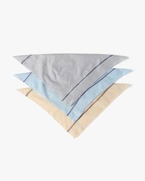 yousta Men Pack of 3 Striped Cotton Handkerchiefs-picture-18