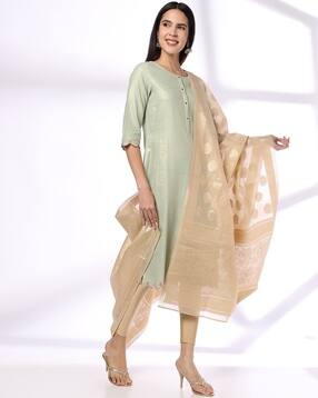 avaasa mix n' match Women Jacquard Dupatta-picture-10