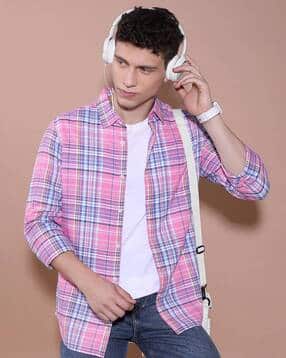 highlander Men Checked Slim Fit Shirt-picture-44