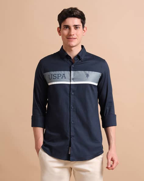 Buy Navy Blue Shirts for Men by Polo Online - Main Image