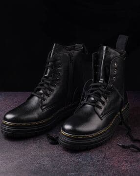 DELIZE Lace-Up Ankle-Length Boots