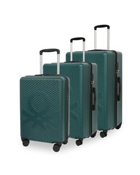 united colors of benetton Men Pack of 3 Hard Body Trolley Bag with Number Lock-picture-53