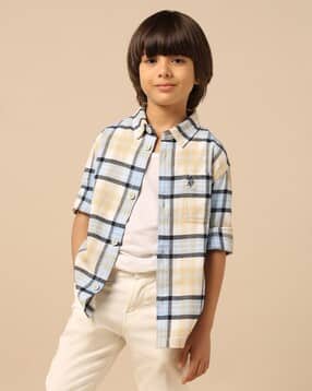 u.s. polo assn. Boys Checked Regular Fit Shirt-picture-28