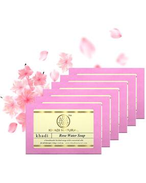 Ayurvedic Rosewater Soap  Pack Of 6
