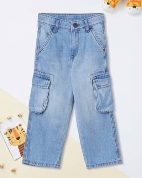 max Boys Washed Loose Fit Cargo Jeans-picture-47