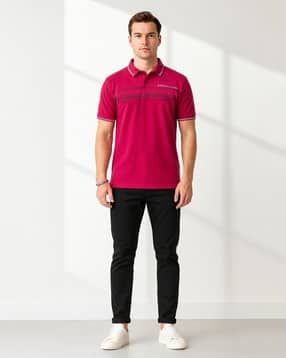 dollar Men Collar Graphic T-Shirt-picture-50