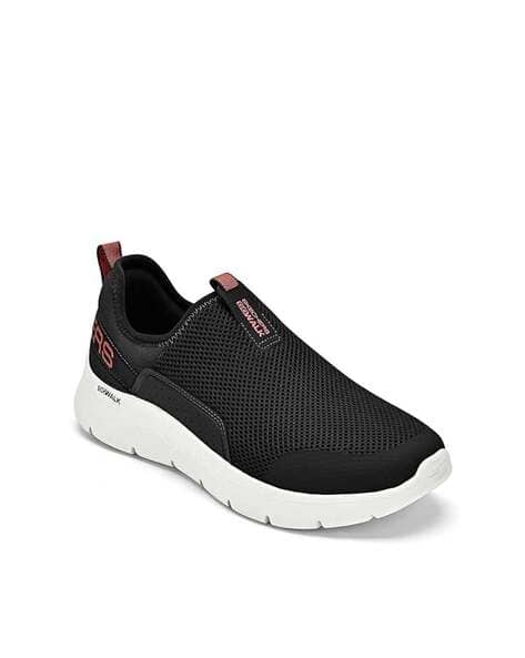 Buy SKECHERS Men Logo Print Slip-On Walking Shoes Online | Ajio.com