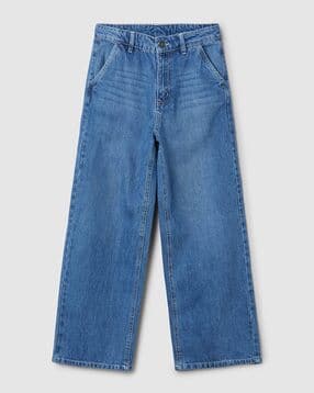 max Girls Washed Wide Leg Jeans-picture-29