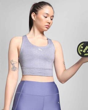 Women Longline Padded Sports Bra