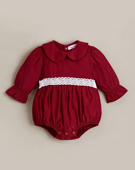 HOPSCOTCH Lace Collar Neck Bodysuit