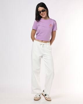 buda jeans co Women Straight Fit Flat-Front Denim Trousers-picture-15