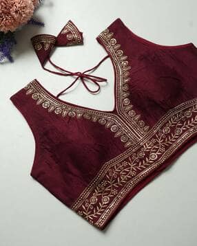 nyrika Women Self-design Back Open Blouse-picture-23