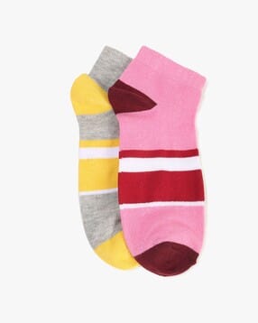 Women Striped Ankle-Length Socks-image-30