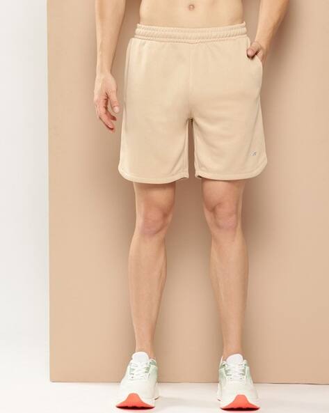 ALCIS Men Regular Fit Knit Shorts with Elasticated Waist Gym Athleisure