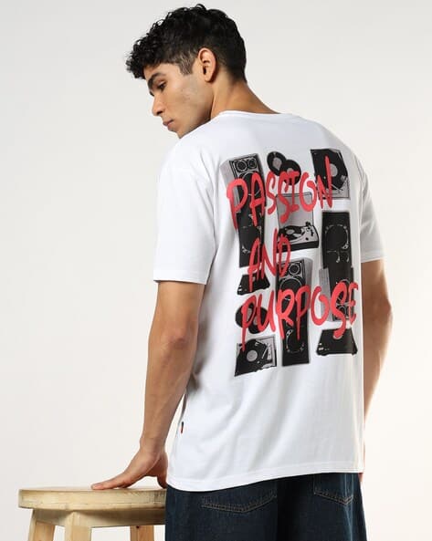 Buda Jeans Co Men Graphic Print Relaxed Fit Crew-Neck T-Shirt