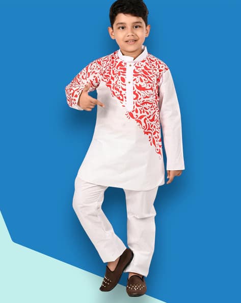 New Gen Boys Printed Kurta Pyjama Set