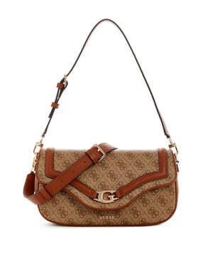 guess Logo Geometric Dea Flap Shoulder Bag-picture-41