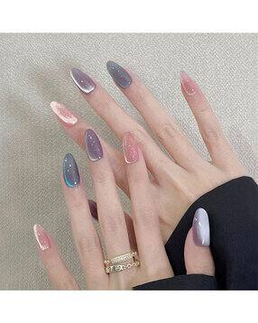 Women Set Of 24 Artificial Reusable Nails