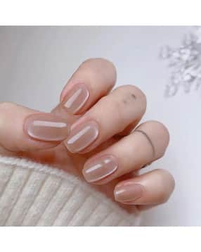 Women Set Of 24 Artificial Reusable Nails-image-5