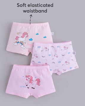 hopscotch Girls Pack of 3 Graphic Print Briefs-picture-52