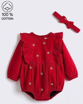 hopscotch Embroidered Round-Neck Bodysuit-picture-22
