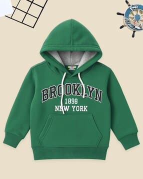 kuchipoo Boys Typographic Print Regular Fit Hoodie-picture-42
