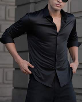 buda jeans co Men Regular Fit Satin Shirt-picture-20
