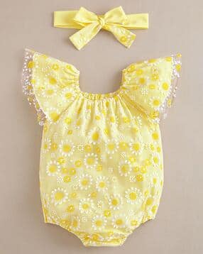 hopscotch Floral Print Round-Neck Bodysuit-picture-11