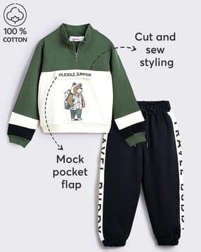 Boys Graphic Print 2-Piece Suit Set-image-32