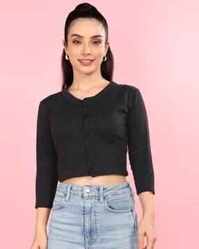Women Thermal Top with Button-Closure-image-8