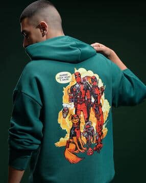 highlander Men Deadpool Print Regular Fit Hoodie-picture-49