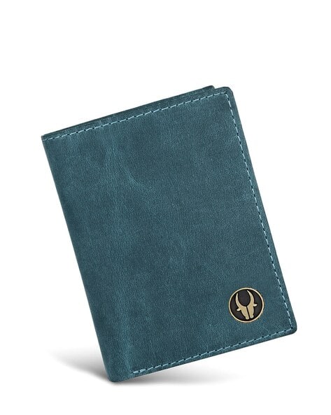 WILDHORN Men Bi-Fold Wallet with Snap-Button Closure