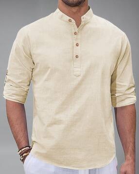 neonomad Men Slim Fit Short Kurta-picture-21