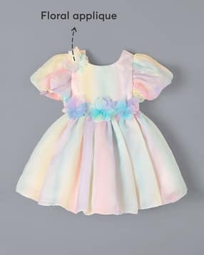 hopscotch Girls Abstract Fit and Flare Dress-picture-41