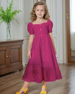 styleconnect Girls Embroidered A-Line Dress-picture-20
