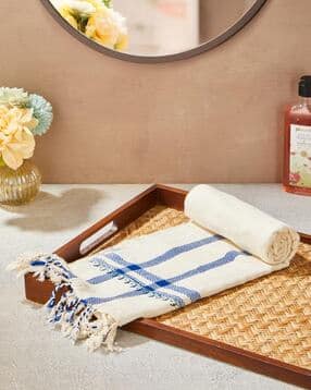 fabindia Hand Towel with Striped Detail-picture-28