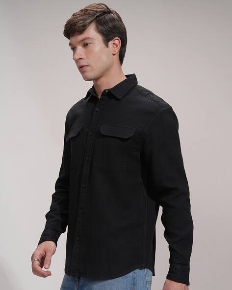 Highlander Men Relaxed Fit Shirt with Flap Pockets