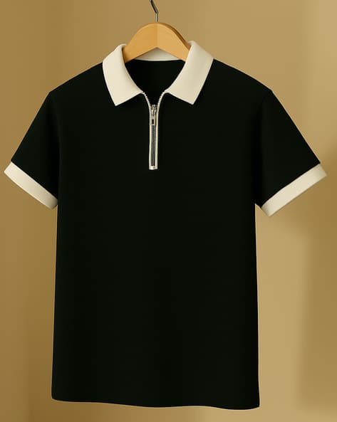 NEONOMAD Men Colour-Block Regular Fit Polo T-Shirt