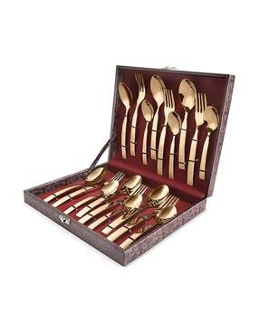 fns Stainless Steel Cutlery Set with Leatherette Box-picture-47